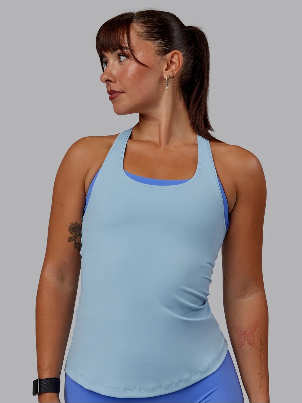 LSKD Lift Performance Tank Top in Glacial Blue, Women’s size Small - Picture 3 of 12